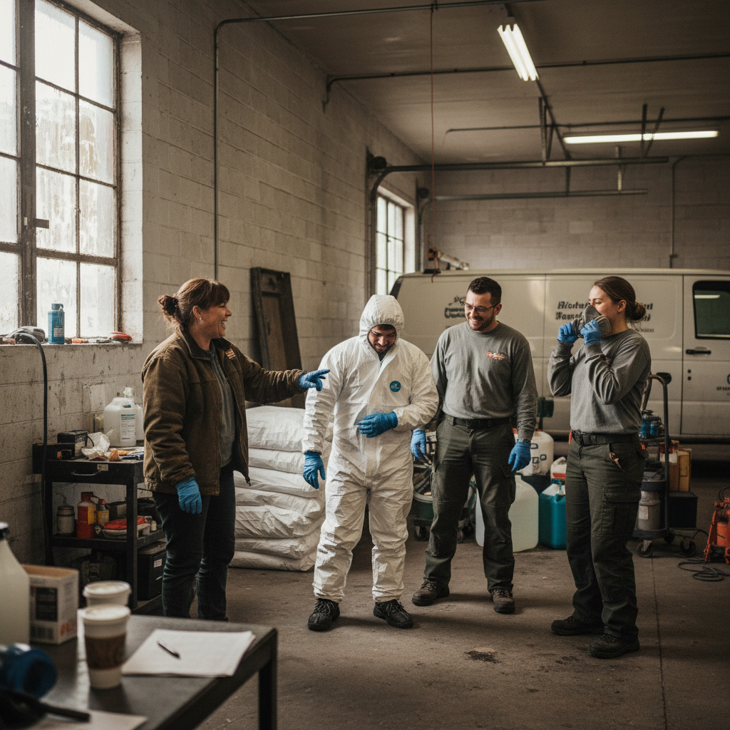 The Biohazard Removal Denver team at work in Denver